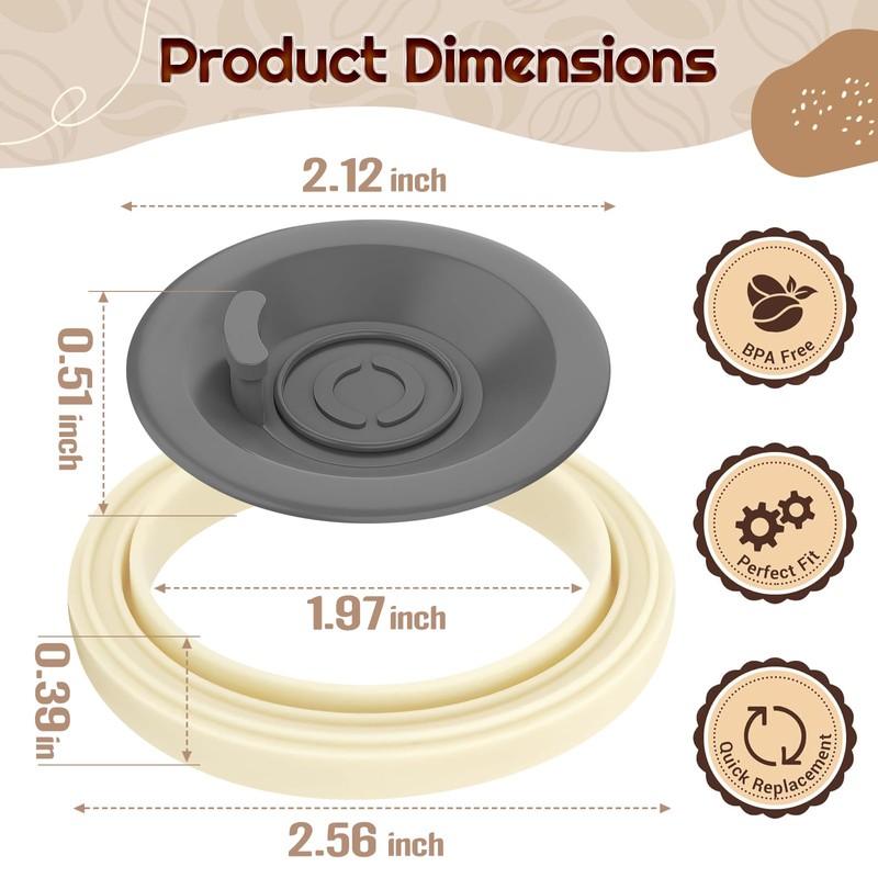 54mm Silicone Steam Ring and Espresso Backflush Cleaning Disc Set