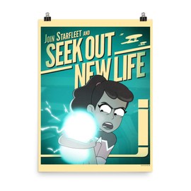 Star Trek: Lower Decks New Life Recruiting Premium Satin Poster - 18" x 24"
