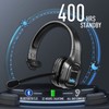 VELKPRO Wireless Headset with Microphone - Single-Ear Noise-Isolating Headphone for