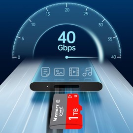 Micro SD Card microSDXC 1024GB Memory Card UHS-I, C10, U3, V30, A2, Full-HD & 4K Video, Up to 160/101 MB/s,for Professional Photographer, Videographer, Enthusiast