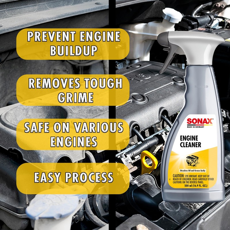 SONAX Engine Cleaner | Powerful Engine Degreaser for Oil &