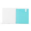 Poppin Spiral Notebook, 3-Subject College Ruled Notebook, Translucent Front Cover