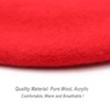 Wheebo Wool Beret Hat,Solid Color French Style Winter Warm Cap