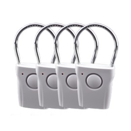 HITBEAT 115dB Door Knob/Handle Vibration Alarm for Home Hotel Apartment Door Looker Alarm 4 Packs