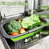 ROTTOGOON 7Qt Collapsible Colander Strainer, Expandable Over the Sink Colander,
