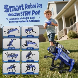 TUEESN Smart Robot Dog - Interactive STEM Toys with Voice & Remote Control, 30+ Lifelike Actions, Programmable Play, 25m Range, Durable & Safe - Best Gift for Kids 6-12