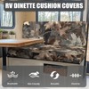 SUITOSELFY Forest Camo RV Seat Covers Dinette Booth Cushions Stretch