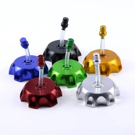 CNC Aluminum Gas Fuel Tank Cap Cover & Breather Vent for Honda XR50 CRF50 CRF 50 XR 50 107cc 110cc 125cc Chinese Dirt Pit Bike SSR SDG Coolster Sunl (Silver)