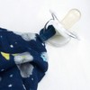 Muslin Snuggle Blankie Teether Made from Organic Cotton, Textures and