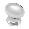 Brainerd PN0393V-CHR-C7 35mm Large Football Kitchen Cabinet Hardware Knob