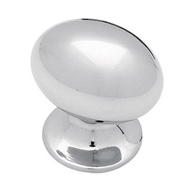 Brainerd PN0393V-CHR-C7 35mm Large Football Kitchen Cabinet Hardware Knob