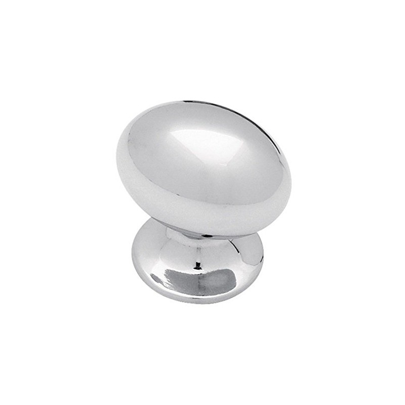 Brainerd PN0393V-CHR-C7 35mm Large Football Kitchen Cabinet Hardware Knob