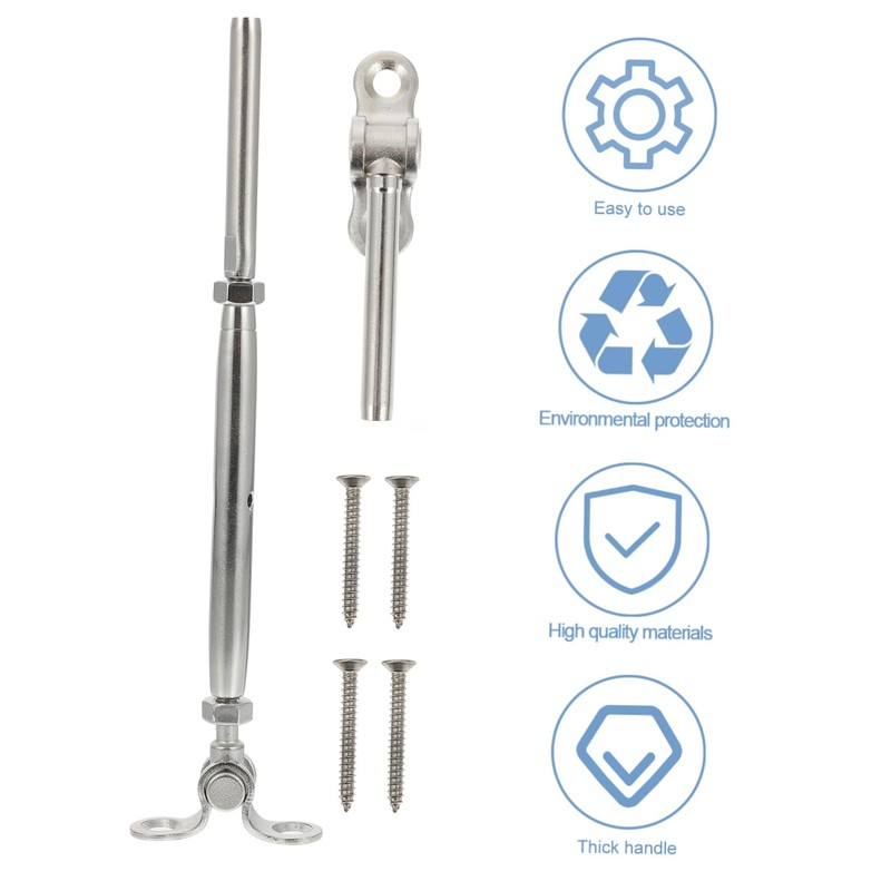 Angoily 1set Stainless Steel Connector Cable Management Mountable Kit Cabling