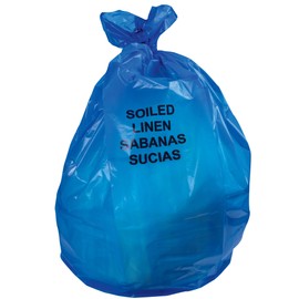 Healthcare Liners by Heritage Bag, when Safety and Perfomance matter. 30"x43", Blue, 1.3Mil, 200, Healthcare Printed