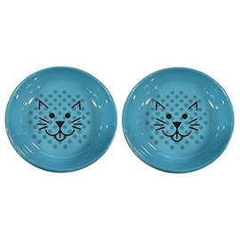 Van Ness Ecoware Cat Dish, 8-Ounce, (2 Pack), Assorted Colors