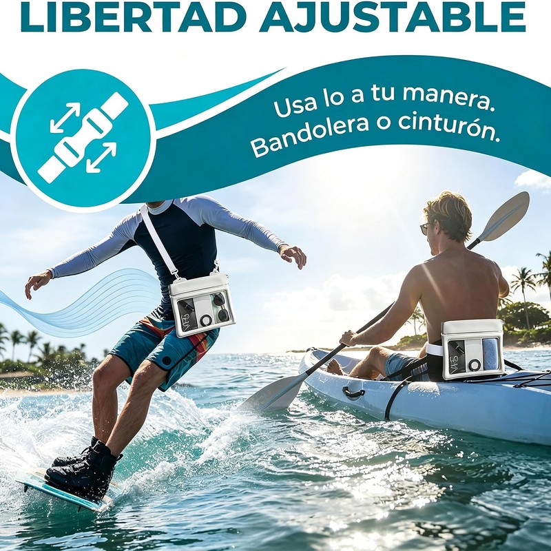 Bolsa Impermeable para Playa y Celular – Bolsa Cruzada Flotante