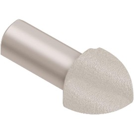 Schluter Rondec 90° Out Corner with Rounded Reveal Surface - Finishing and Edge-Protection Profile - 3/8" Aluminum Greige - EV/RO100TSBG