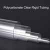 sourcing map 2pcs Clear Rigid Tubing Pipe 9mm ID x