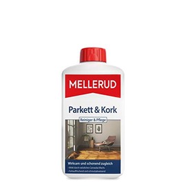 Mellerud Parkett & Kork Reiniger & Pflege | 1 x 1 l | Schmutzabweisendes Mittel zum Entfernen von Schmutz auf Parkett-, Holz- und Korkb√∂den