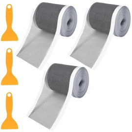 3 Pack Shower Drain Hair Catcher Mesh Stickers with Scraper, 7cm×5m Hair Catcher, Shower Drain Hair Catcher, Disposable Drain Hair Catcher Shower Drain Protector for Bathroom Kitchen