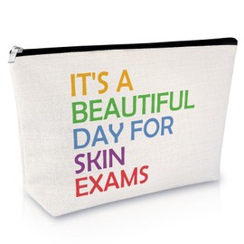 Dermatology Gift Makeup Bag Appreciation Gift for Dermatologist Dermatology Nurse Cosmetic Bag Graduation Presents for Skin Doctor Christmas Birthday Nurse Week Presents for Women Travel Pouch