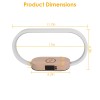 Touch Control LED Desk Lamp with Clock Wireless Charging Dimmable