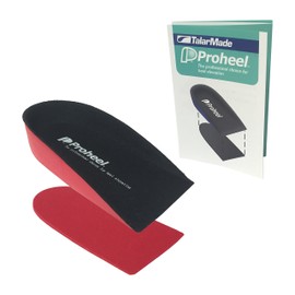Talarmade ProHeel Orthotic Robust EVA Cup Insole Foot Heel Lift Elevator Aid - Size (L UK9.5-12.5) High Density 12mm Degree Lift