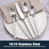 KINGSTONE Forged 30-Piece Silverware Set, Matte Flatware Set for 6,