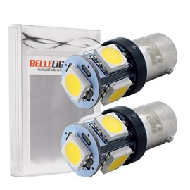 Lemon Yellow T10 LED Set of 2 Yellow Position Sphere Room Lamp Yellow Non-Polar Bell Light SX045