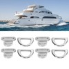 4 Sets Marine Grade Folding Pad Eye 316 Stainless Steel