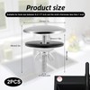 2 Pack 2 Inch Stainless Steel Kitchen Sink Hole Cover,Leakproof
