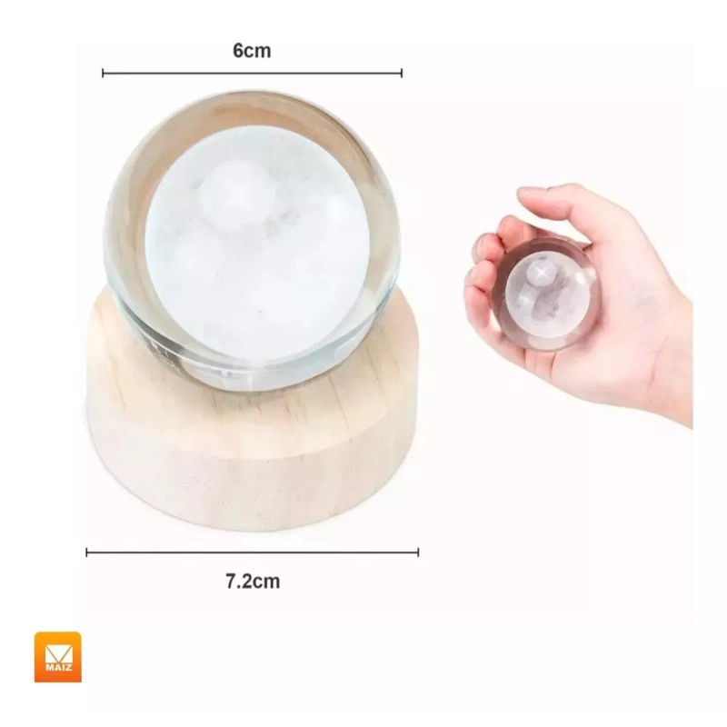 Maíz Lampara Bola Cristal 3d Carrusel Luz Led Noche Nocturna