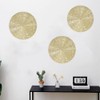 Decoración de Pared de Hierro, Círculos Flotantes Modernistas Arrugados Arte