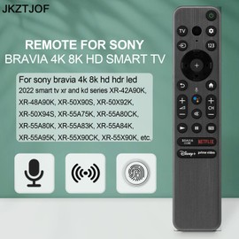 JKZTJOF RMF-TX900U Smart Voice Remote Control Compatible with Sony Bravia 4Κ 8K Ultra HD Smart TV, for 2022 XR KD Series TV with 4 Shortcut Buttons