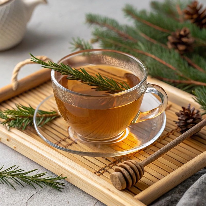 Organic Pine Needle Tea Bags - 100% Pure Natural Dried