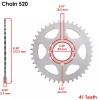 Suzuki Drive Chain & Sprockets Kit for Suzuki LT230S Quadsport