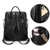 UTO Backpack Womens Ladies Rucksack Bags Double Zipper Side Pockets