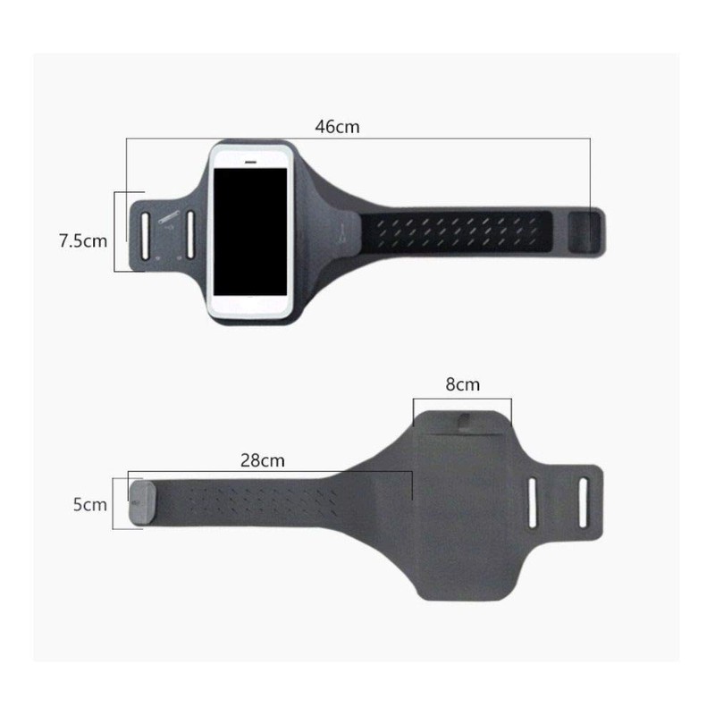 DFV mobile - Professionelle Abdeckung Chinlon-Lycra Armband Sport Laufen Fitness