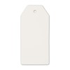 LWR CRAFTS 100 Hang Tags with Jute Twines 100ft (White,