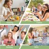 iDopick Compostable Paper Plates 9 Inch, 50 Pack Biodegradable Sugarcane