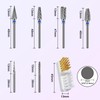 CGBE Nail Cutter Bits, 6 Piece Nail Cutter Tips Grinding
