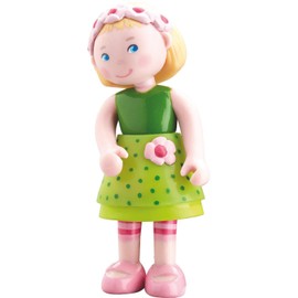 HABA Little Friends Mali - 4" Bendy Girl Doll Figure with Blonde Hair & Headband