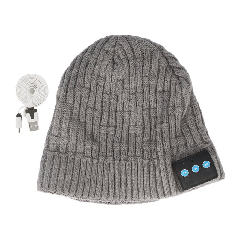 Bluetooth Hat Winter Warm Knit USB Smart Music Wireless Hat