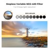 K&F Concept 82mm Variable ND Filter ND2- ND400 Ultra Low