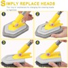 Lalafancy Baseboard Cleaner Tool with Long Handle 3 Reusable Cleaning