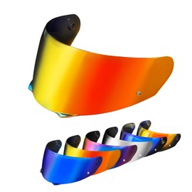 PSLER i90 Visor - i90 Helmet Tinted Visor HJ-33 Face Shield Motorcycle Helmet Visor for i90 HJ-33,Deep Gold Red