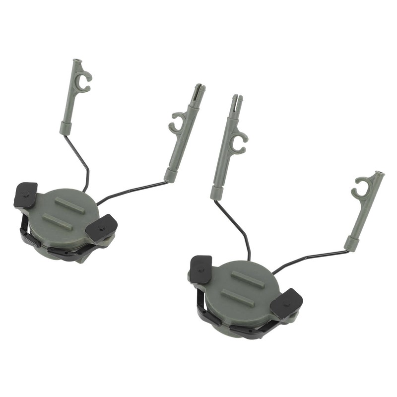 2Pcs Suspension Headset Bracket Helmet 19‑21mm Rail Adapter Rotatable Headphones