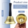 TOAOB Hand Bell Large Gold Hand Bell Reception Bell Christmas