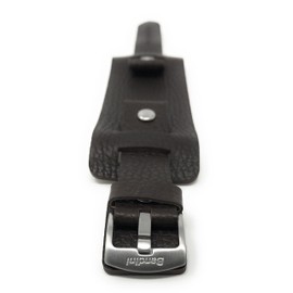 Bandini 22mm Mens Leather Watch Band Strap, Brown, Rectangular Shape, Biker, Wrist Cuff