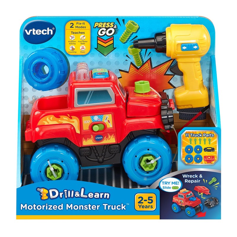 VTech Drill and Learn Motorized Monster Truck with Repair Tools